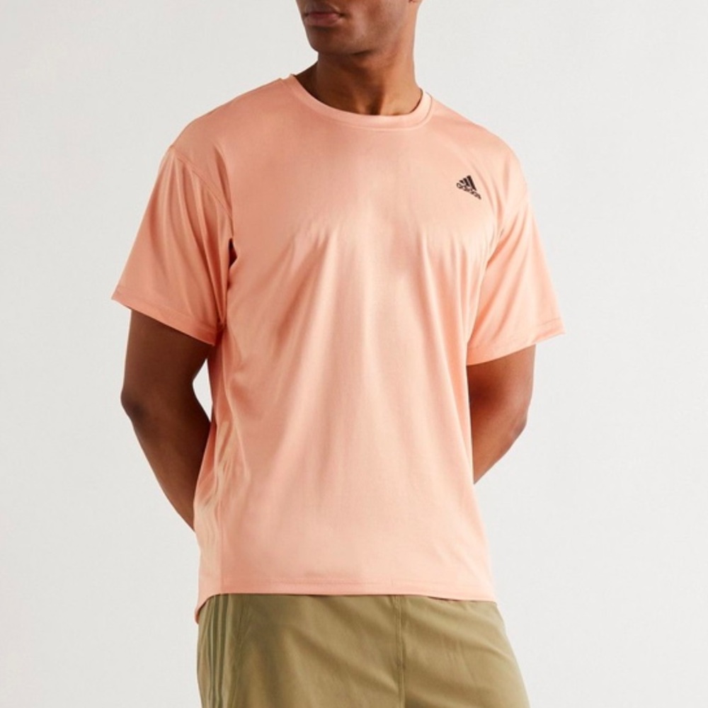 Adidas aeroready men's Women's fast dry yoga T-shirt pink Coral size S